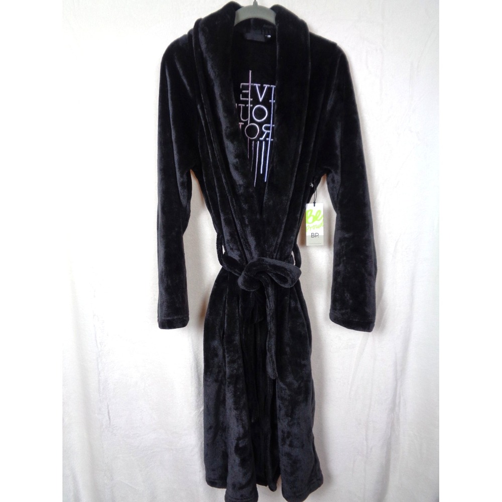 Live Out Proud Super Soft Plush Long Grey Robe Size Medium Unisex BP‎ Nordstrom - Picture 3 of 7